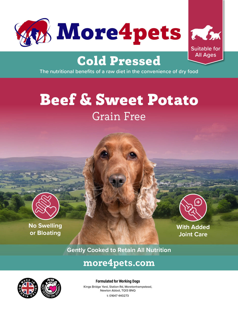 Beef & Sweet potato 5kg (Cold Pressed)