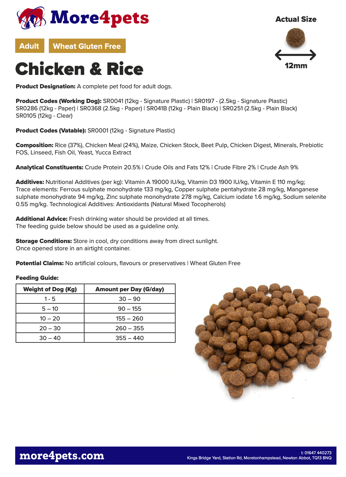 Chicken & Rice 2.5kg