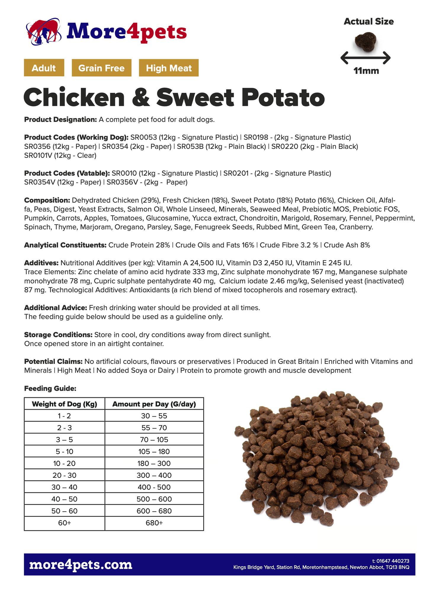 Chicken & Sweet Potato 2kg