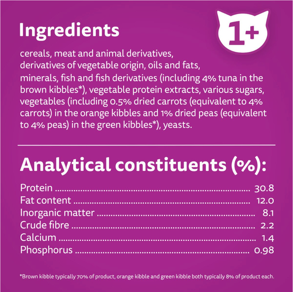 WHISKAS 1+ Cat Complete Dry with Tuna - 7kg
