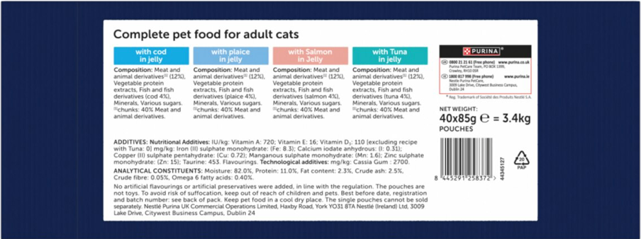 Felix As Good As it Looks Ocean Feasts Wet Cat Food - 40 x 85g