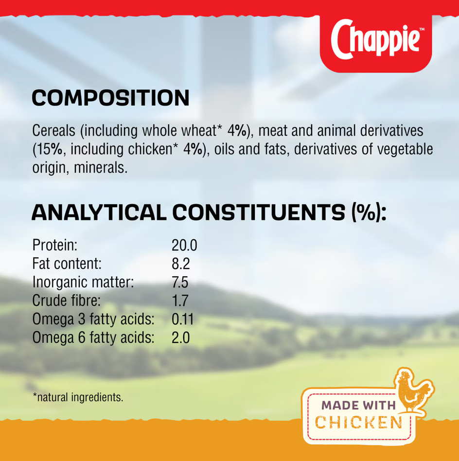 Chappie Complete Chicken Dry Dog Food - 15kg