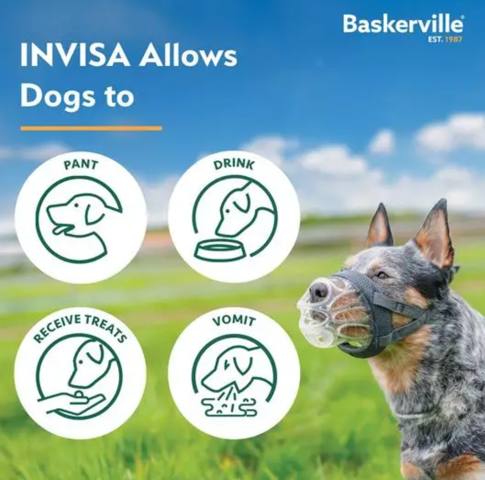 Baskerville INVISA Dog Muzzle Size 4