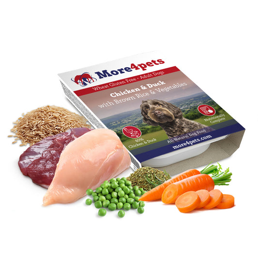 Chicken & Duck with Brown Rice & Vegetables (Wet Tray) 395g