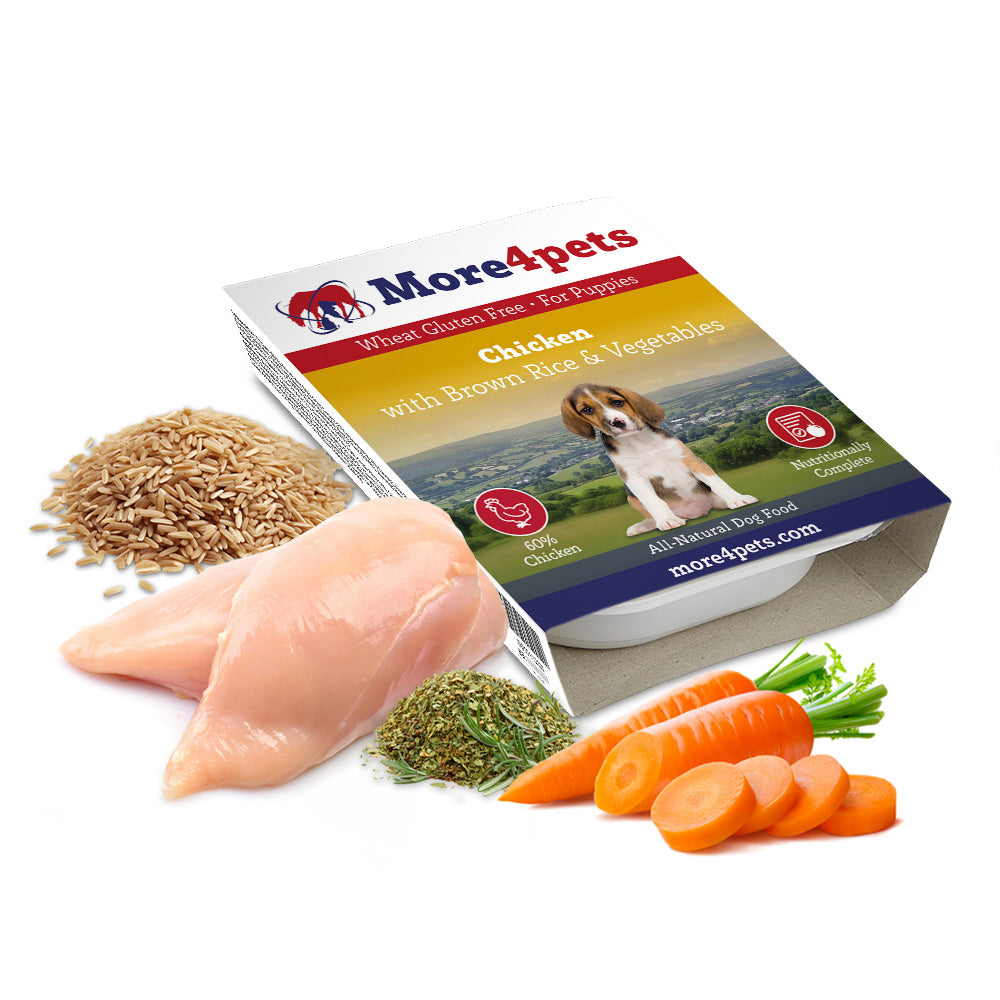 Chicken & Brown Rice And Vegetables Wet Tray (Puppy) 395g