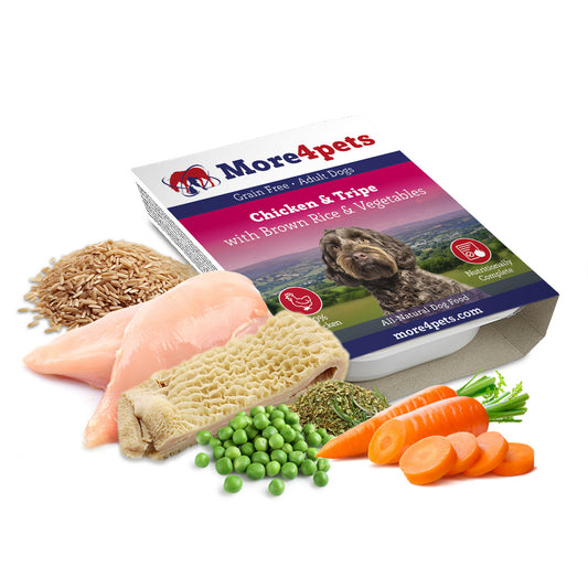 Chicken & Tripe with Brown Rice & Vegetables (Wet Tray) 395g