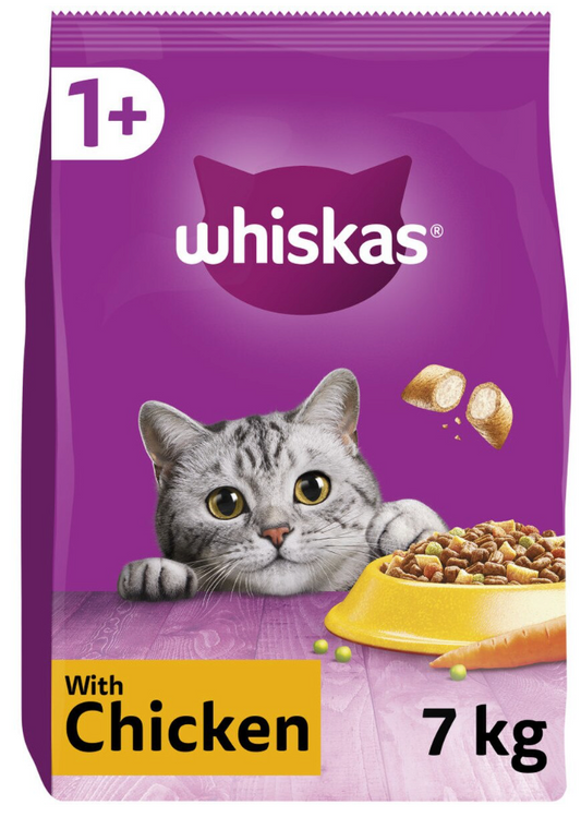 Whiskas Complete Chicken Dry Cat Food - 7kg