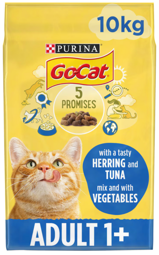 Go Cat Tuna, Herring & Veg Dry Cat Food - 10kg