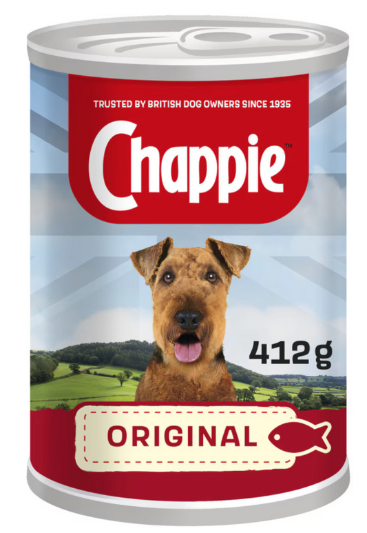 Chappie Original Wet Dog Food Cans - 12 x 412g