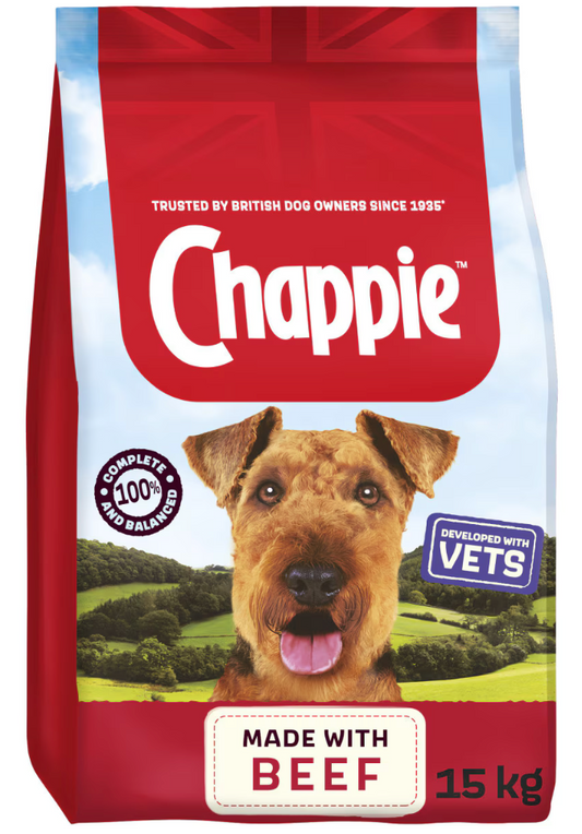 Chappie Complete Beef & Wholegrain Dry Dog Food - 15kg