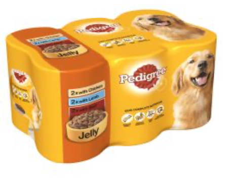 Pedigree in Jelly Wet Dog Food Cans - 6 x 385G