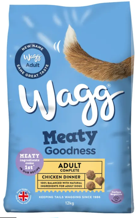 Wagg Adult Meaty Goodness Chicken Dinner Dry Dog Food - 12kg