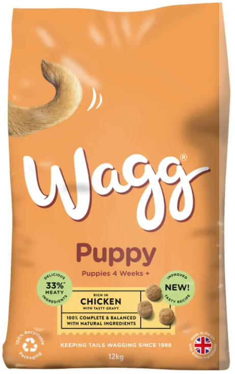 Wagg Complete Puppy Rich In Chicken With Gravy Dry Puppy Food - 12kg
