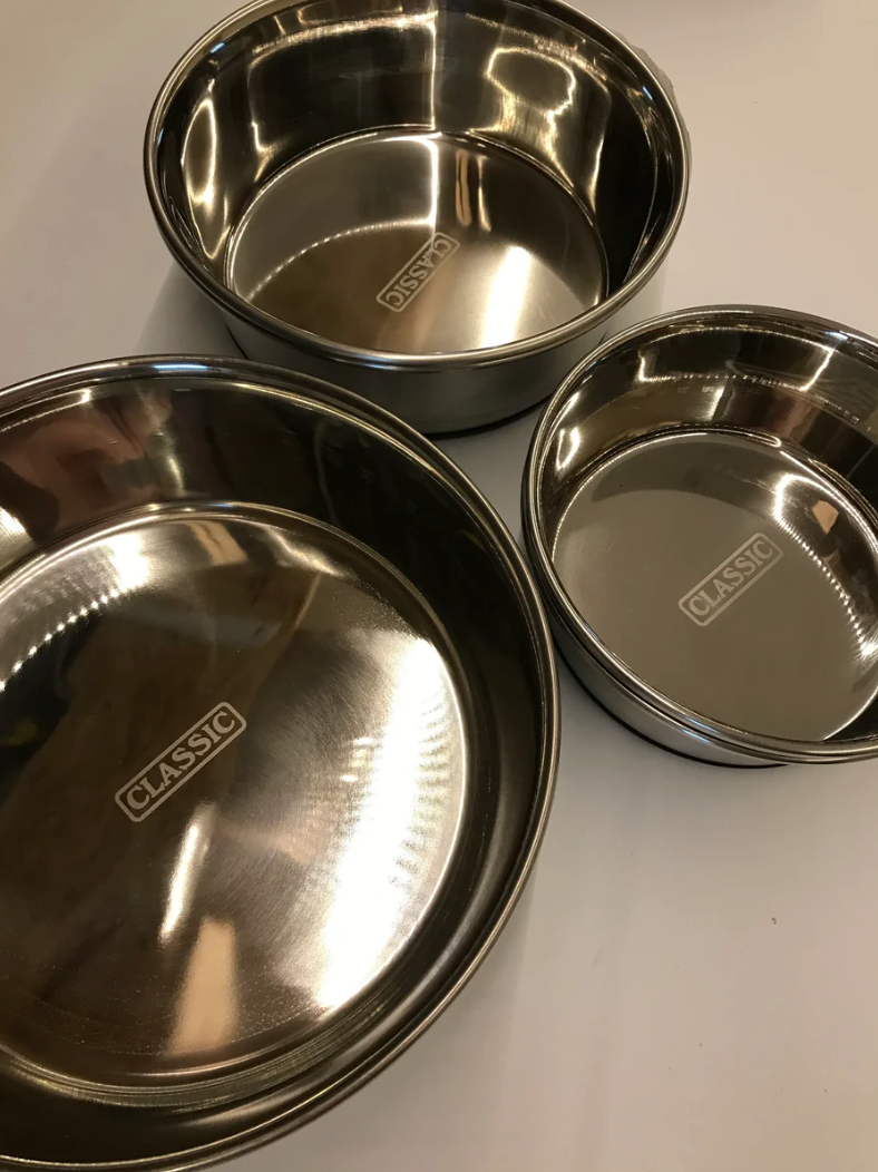 Classic Stainless Steel Dog Bowls Size Medium